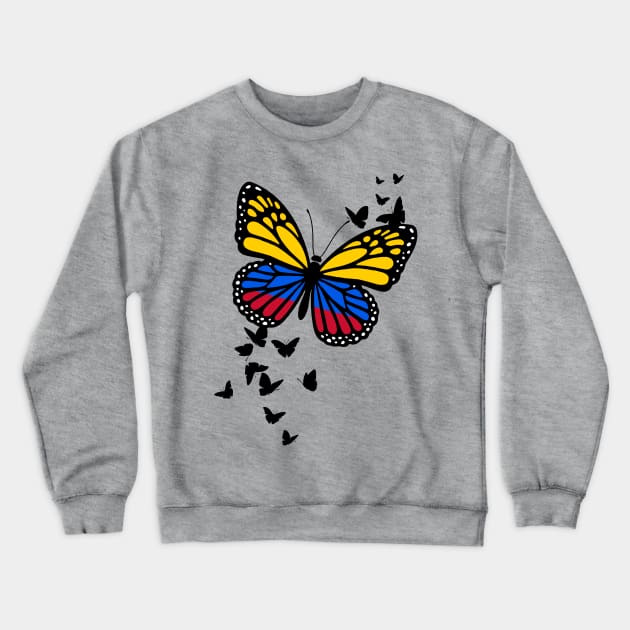 BUTTERFLY - Colombia Crewneck Sweatshirt by LILNAYSHUNZ